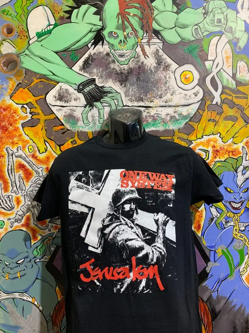 

One Way System "Jerusalem" Shirt Leftover Crack Dead Kennedys Punk Subhumans OI