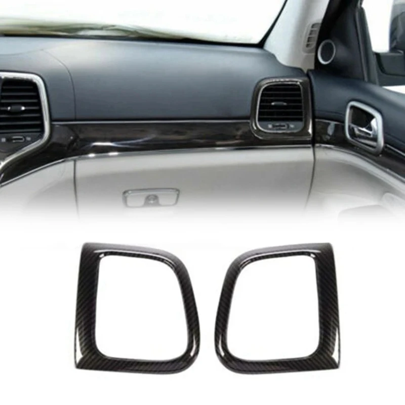 Car Modification Interior Air Condition Outlet Vent Trim Side Air Vent Trim Frame For Jeep Grand Cherokee WK2 2011-19