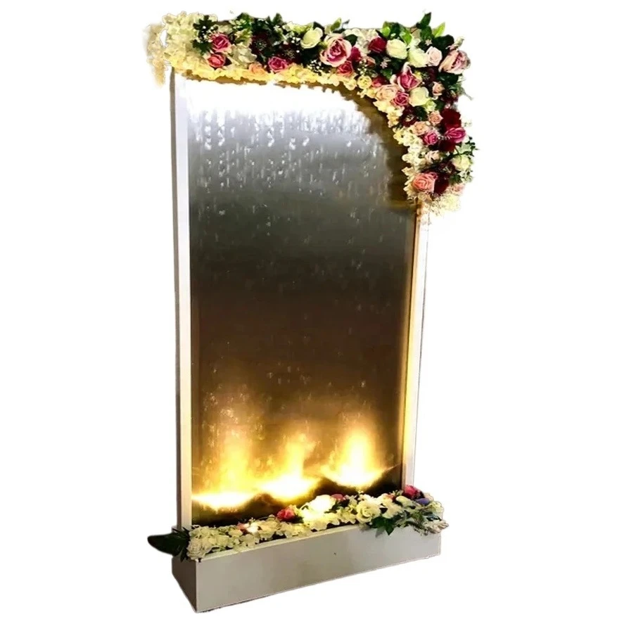 

Indoor and outdoor decoration waterfall fountain bubble panel standing design