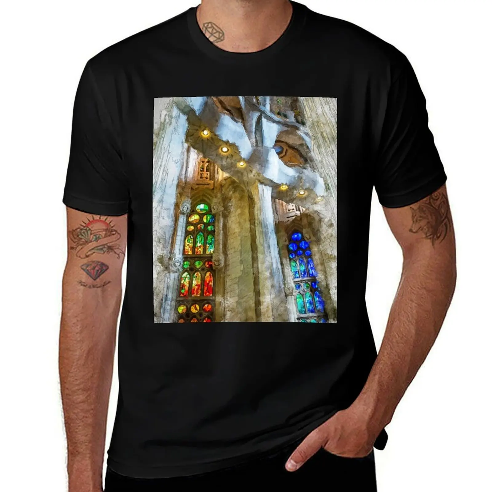 

Sagrada Familia T-Shirt hippie clothes affliction shirts cute clothes men workout shirt