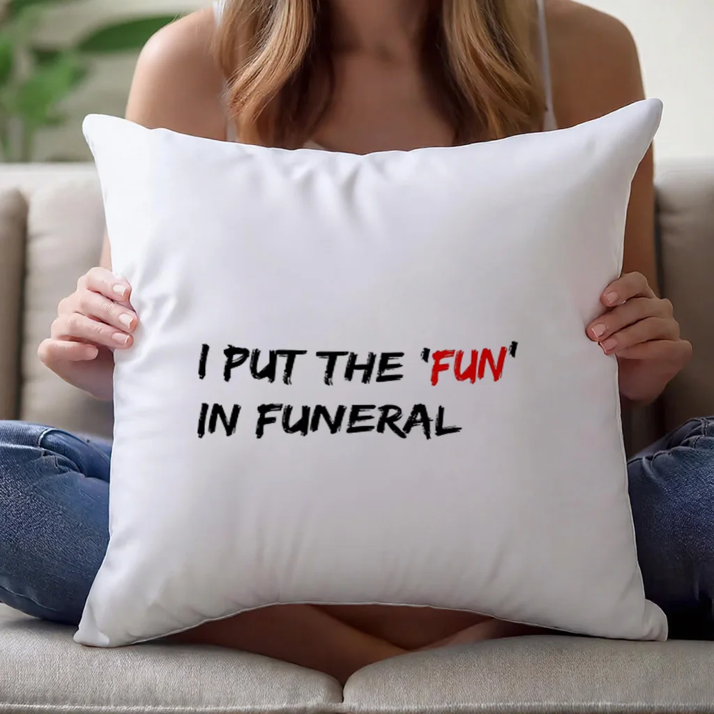 1pc Illustrative Typographic Motif Graphic Pillowcase for Home Decoration Cushion Cover Short Plush 45x45cm 18x18in