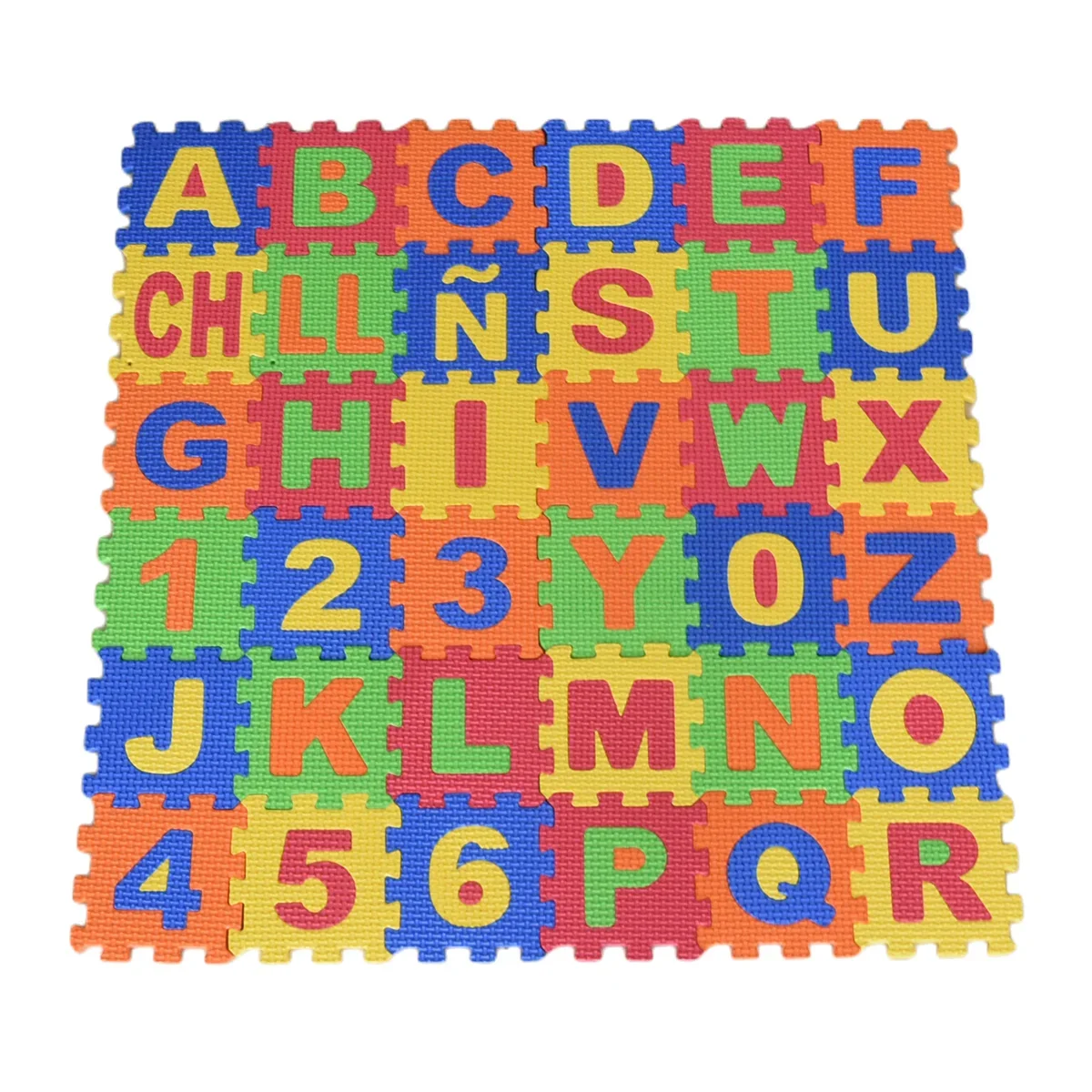 Esteras de juego con números del alfabeto para bebé, juguete educativo de matemáticas de espuma, 36 piezas, 9cm, regalo