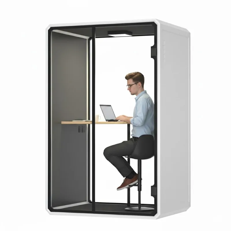 Modular Portable Soundproof Small Telephone Booth Phone Booth Pod Modular Phone Call Booth