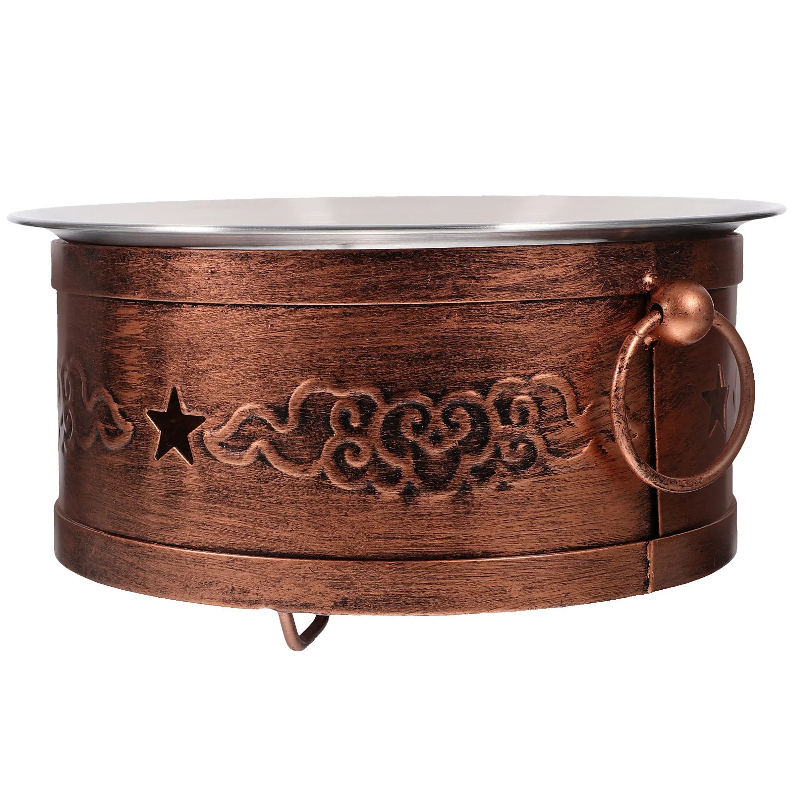 

Stainless Steel 23CM Pot Camping Cooking Pot 22CM Stove Anti Slip Durable Cooking Decorative Camping Kitchen Griddle Wok Set