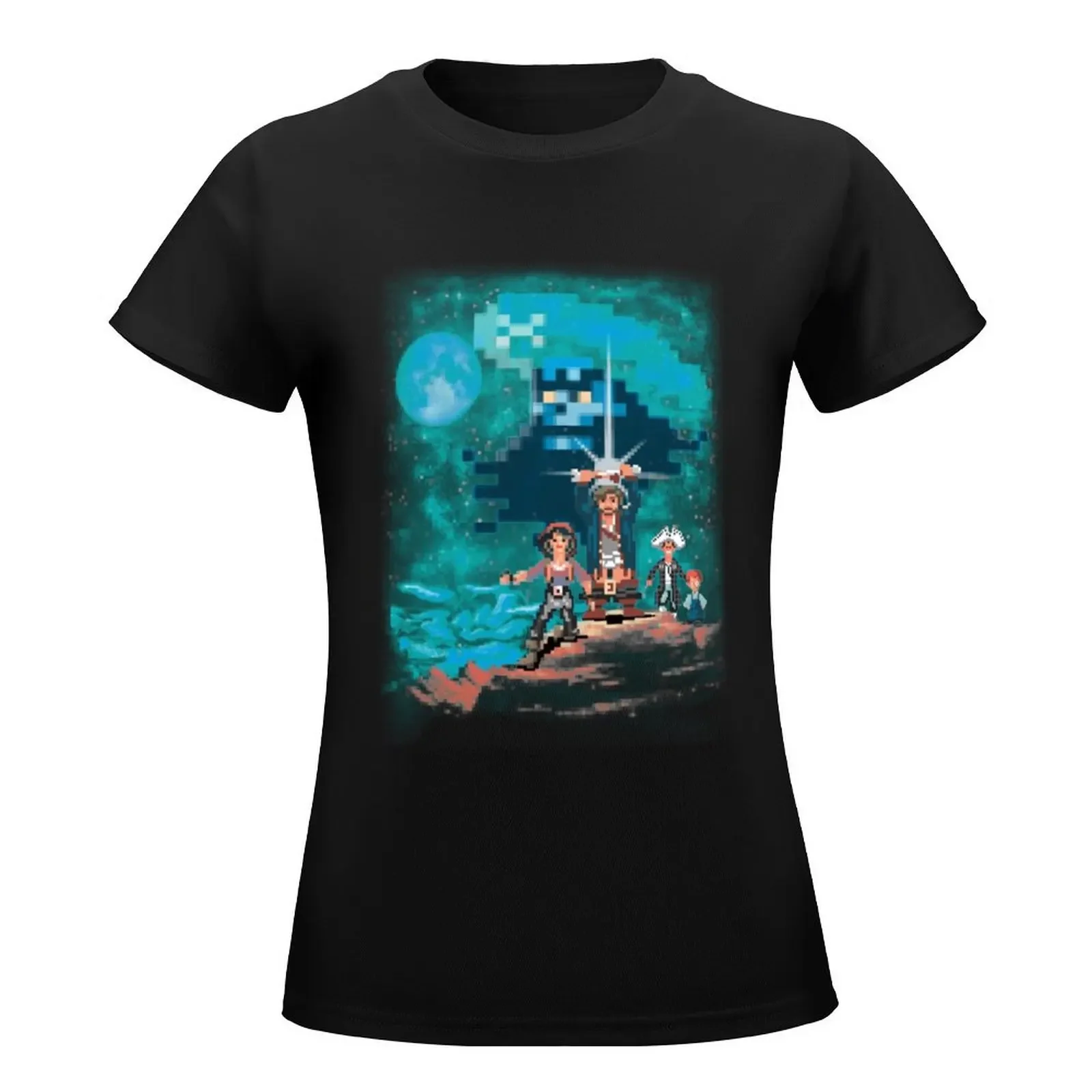 Monkey Island 2 Secret of monkey T-Shirt tees tops cute clothes shirts graphic tees white t-shirts for Women