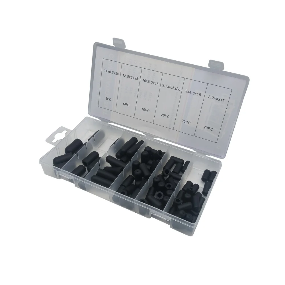 For Automotive Repair Rubber Dust Cap Set Dust Prevention Seals Rubber Dust Cap Assortment Secure Tight Closure