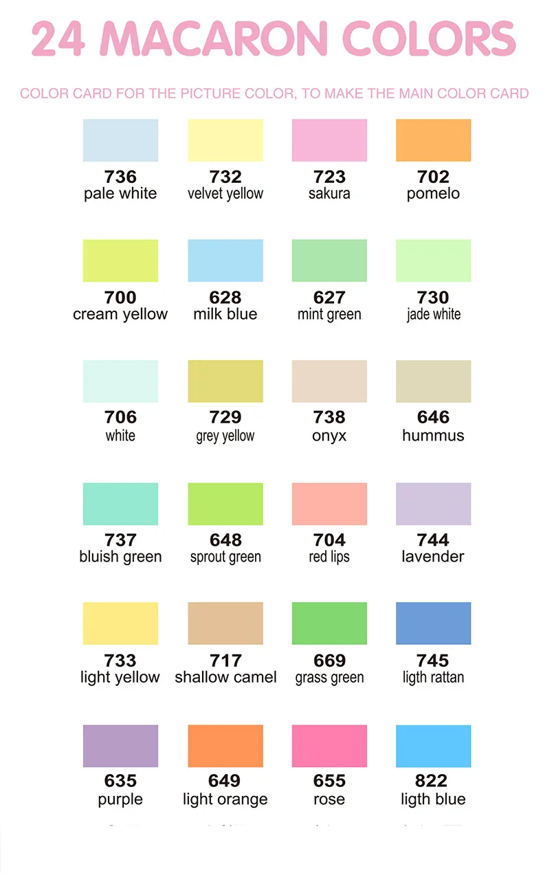 GuangNa 12-72 Farben Acryl-Marker-Stiftset mit weichen Pinseln, Hautton, Macaron-Farben, DIY handgezeichnet, Mal-Kunstmarker-Stifte, GN.8201F/M – Detail 32