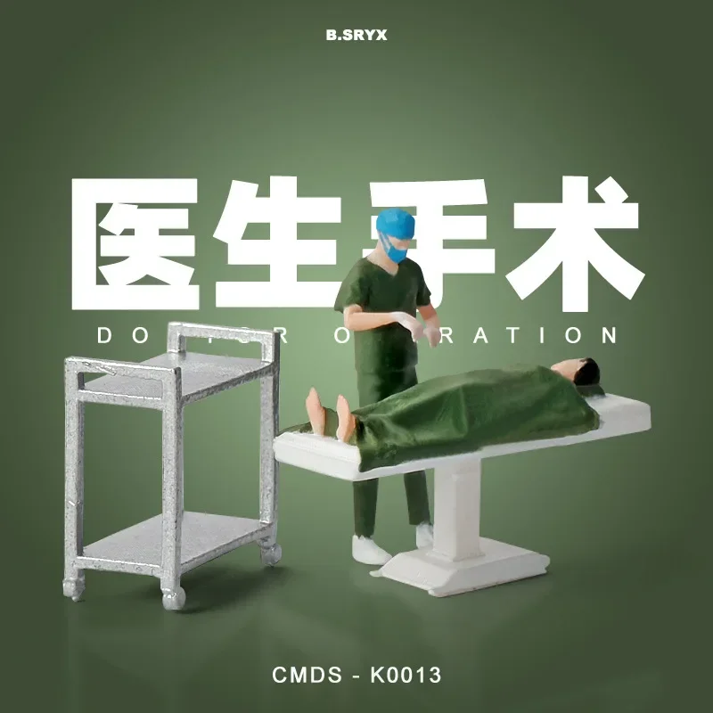 1:64 anime série médico mini boneca figura modelo em miniatura fotografia adereços modelo de cena diy mesa areia paisagismo ornamento presente