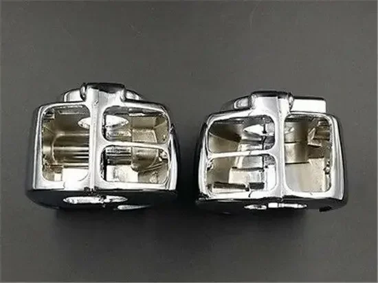 Motorcycle Chrome Handlebar Switch Cover for 96-12 Harley Softail Dyna Sportster V-rod FXST view 5