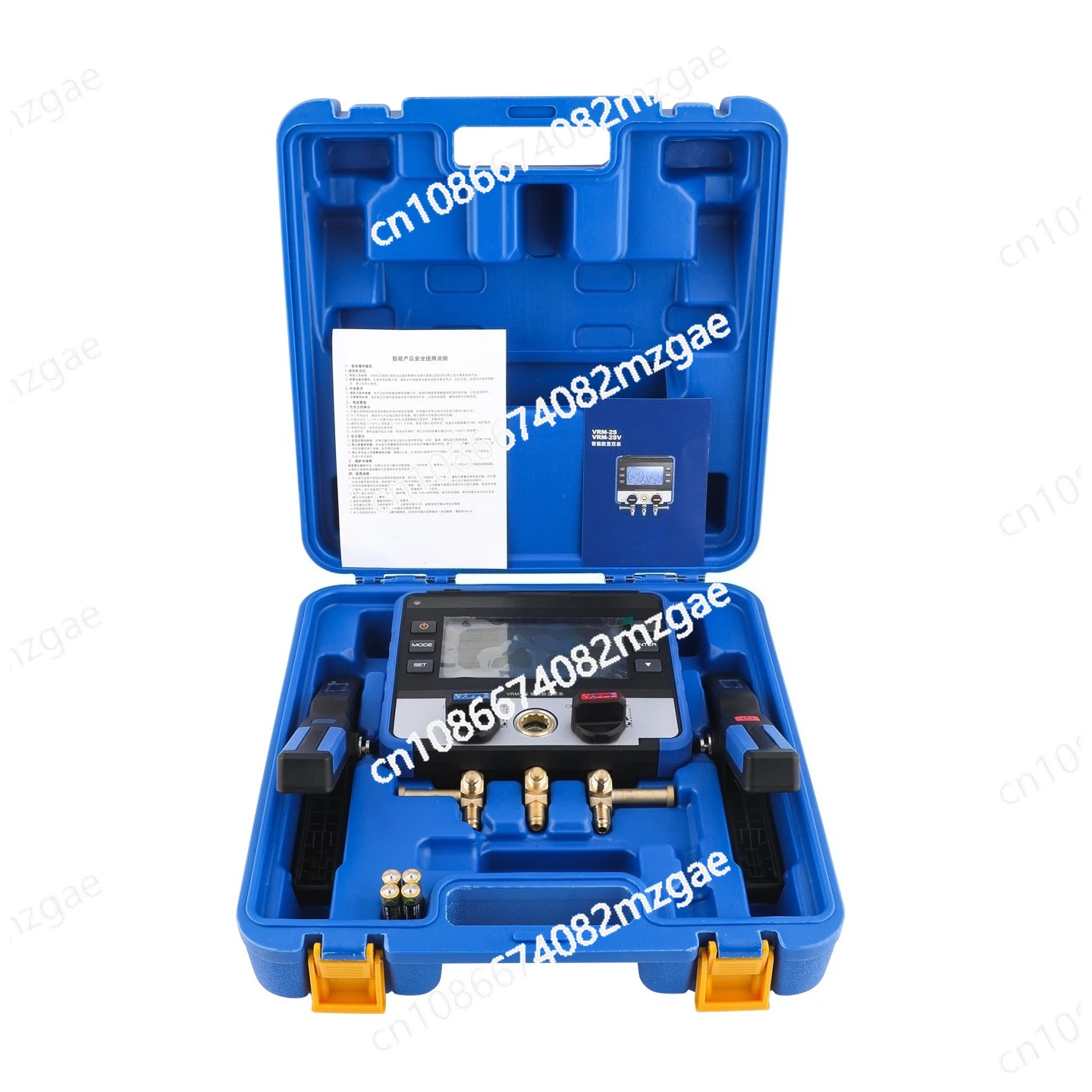 VRM-2S Smart Digital Pressure Gauge Set with Temperature Clamp Instrument Air Conditioning Refrigerant