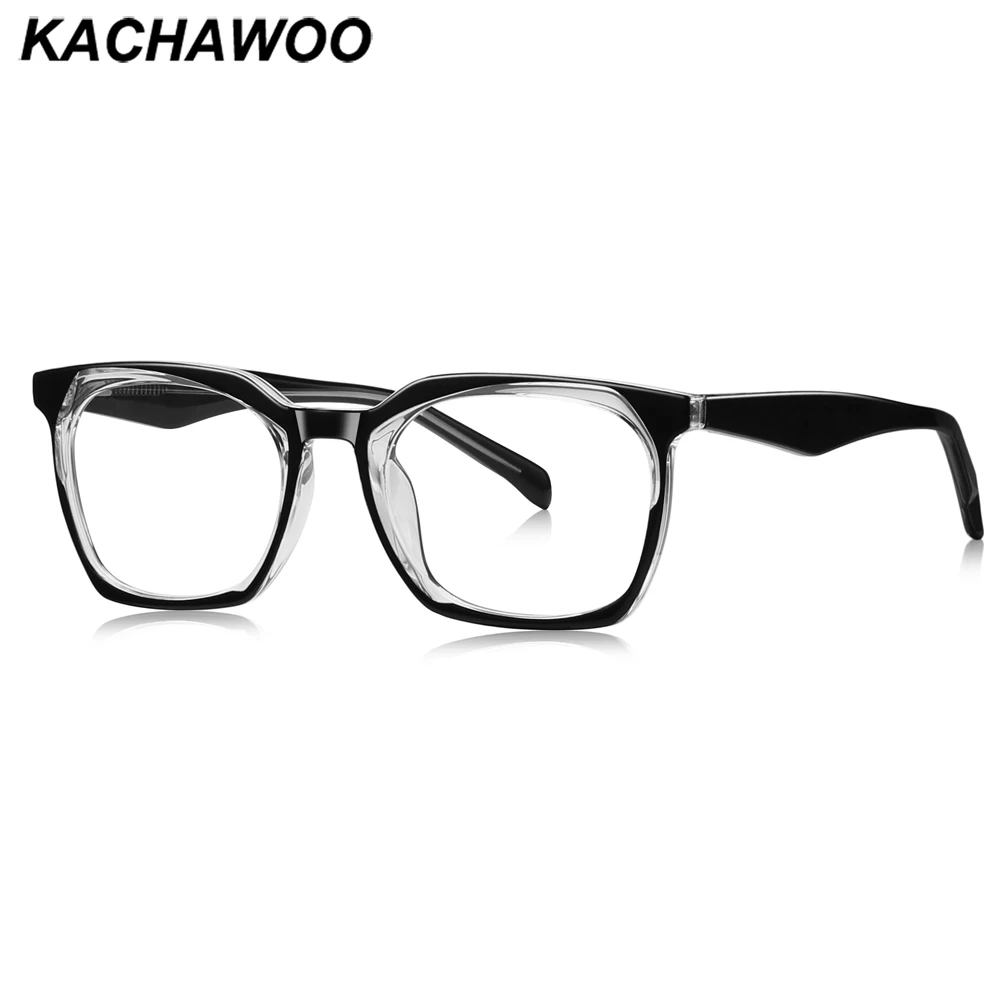 

Kachawoo модные очки TR90 оправа черная серая фиолетовая квадратная оправа для очков для женщин и мужчин унисекс стильные аксессуары подарки