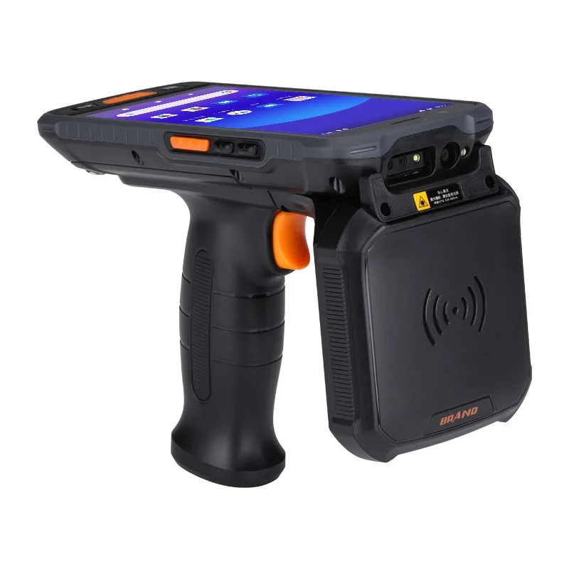 cheapest 5.5 inch 4g logistics rfid uhf nfc 1d 2d barcoder scanner industrial handheld rugged android 11 pda