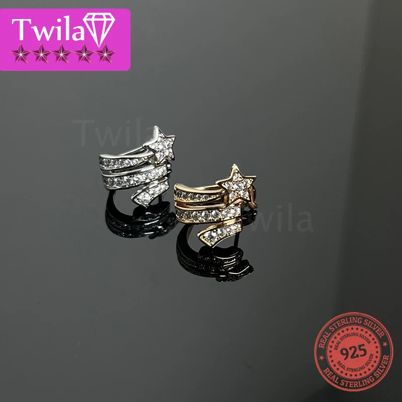 925 silver women's earrings European and American fashion high-quality original, fashionable and exquisite, small and simple