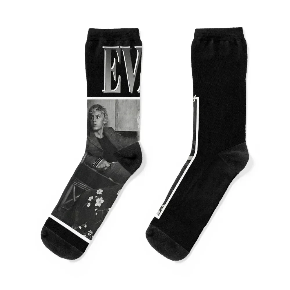 Day Gift For Evan Peters Gifts For Movie Fans Socks halloween Stockings compression Non-slip winter Socks Ladies Men's