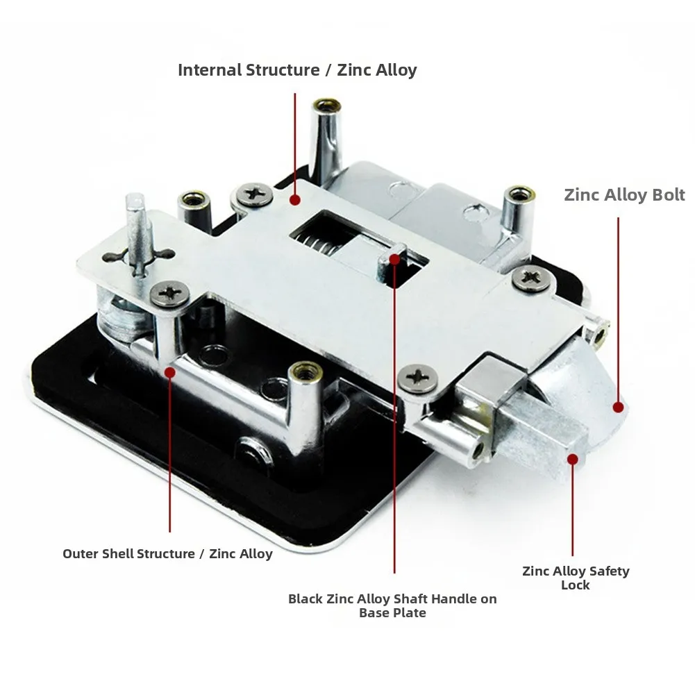 Metal RV Door Lock Replacement for Travel Trailers and Campervans Designed for Reliable Security and Easy Installation