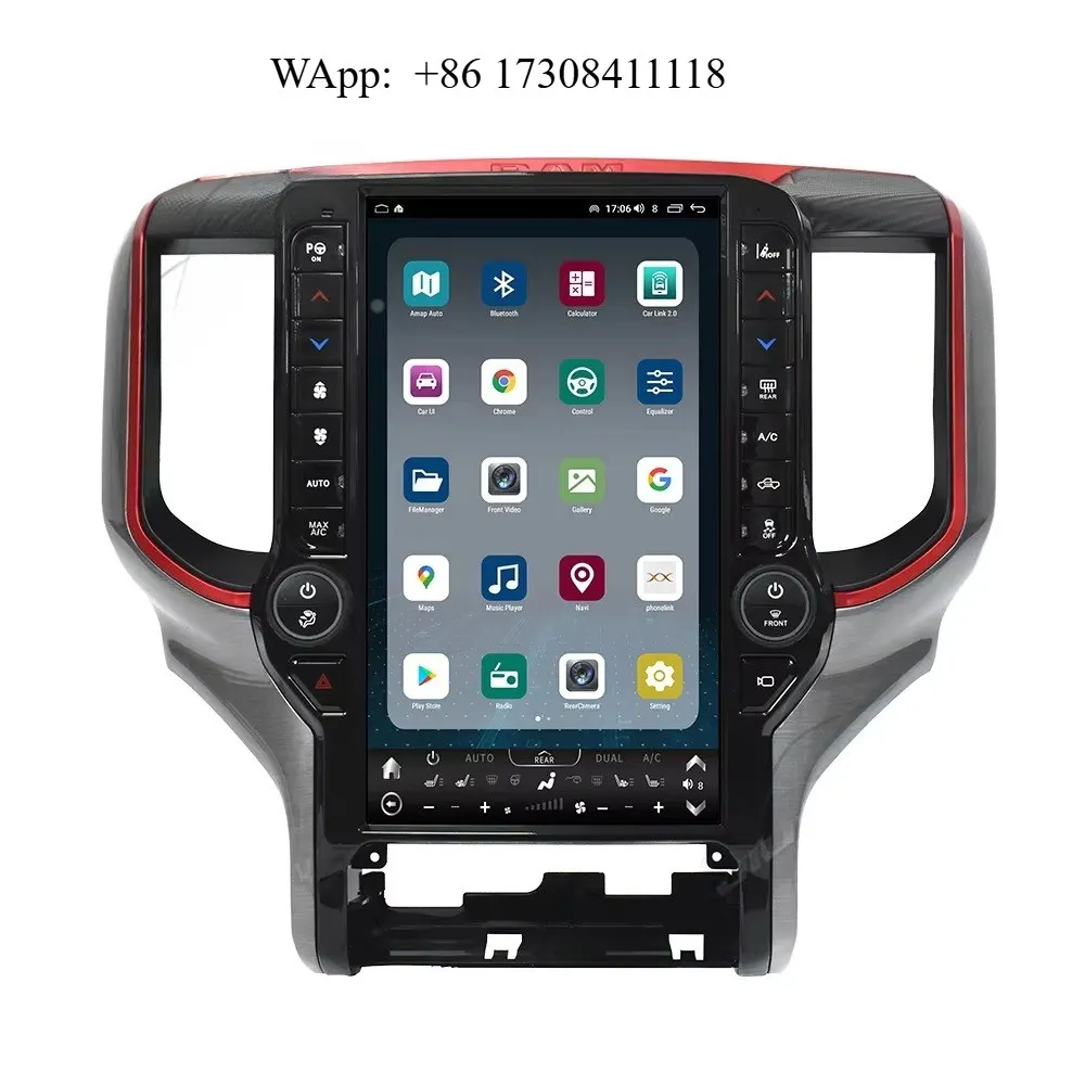 

8+128GB Android 13 Car Radio for Dodge Ram 1500 2500 3500 2010 2019 2023 Carplay Android Auto 4G Car Multimedia Player