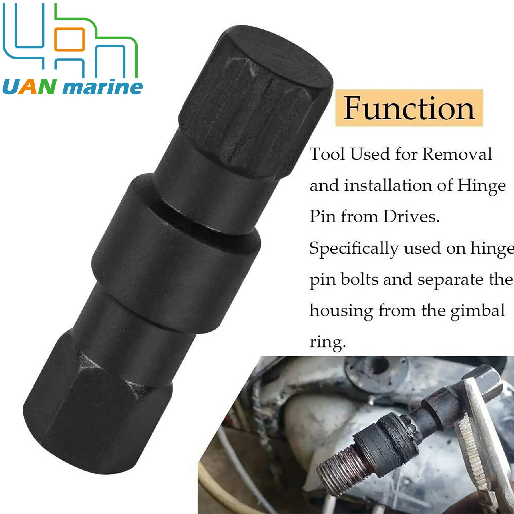 91-78310 91-818162 مناسب لـ Mercruiser Alpha One Gen 1 2 Bravo Stern Drives Bellow Retainer Ring Install Tool مع أداة دبوس المفصلي #4