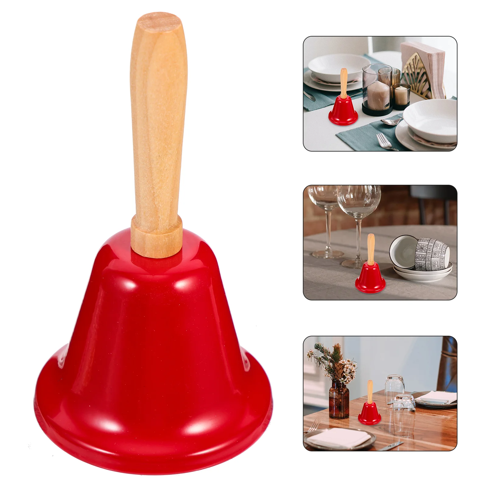 Christmas Decorations Restaurant Bell Dinner Church Hand Bells Mini Tree Vintage Ornaments Decorative Bar Manual Retro Call Toy