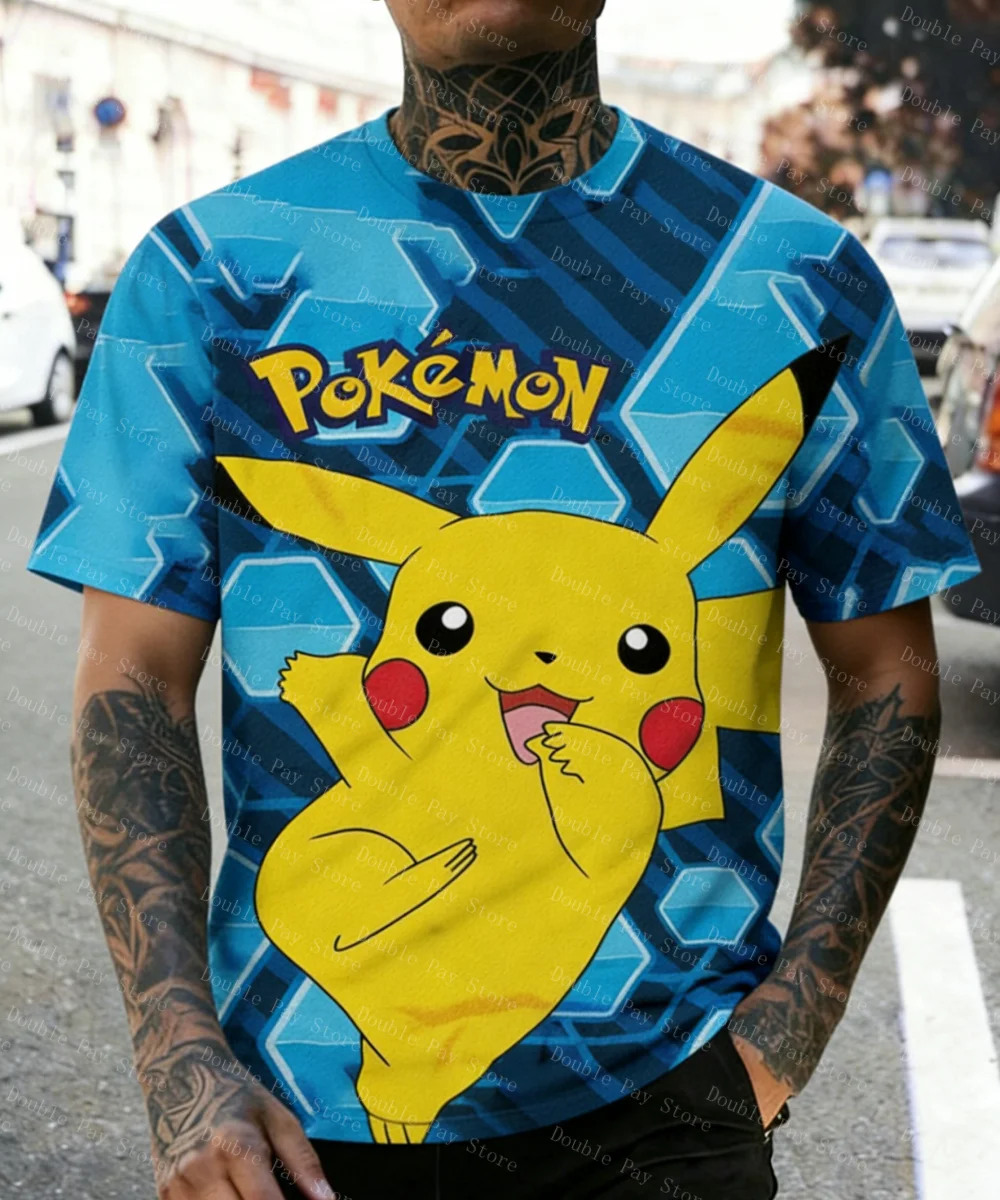 2026-verao-masculino-pokemon-moda-roupas-meninos-de-manga-curta-pikachu-camisas-masculinas-meninas-camisetas-casuais-mulheres-y2k