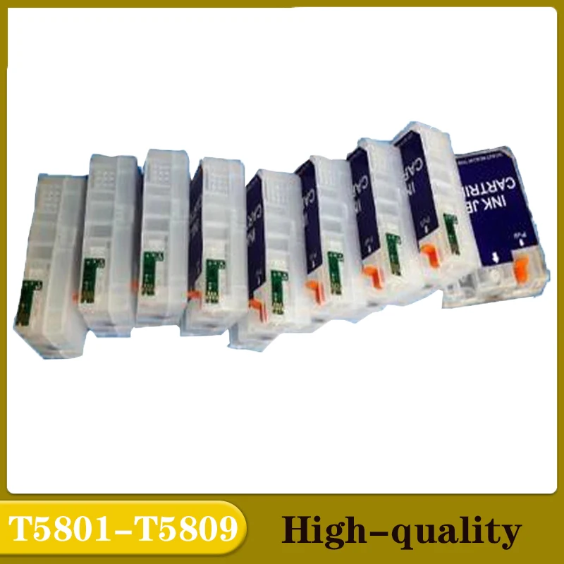 

einkshop T5801-T5809 Refillable Ink Cartridge for Epson Stylus Pro 3800 3880 Printer with Chip Sensor