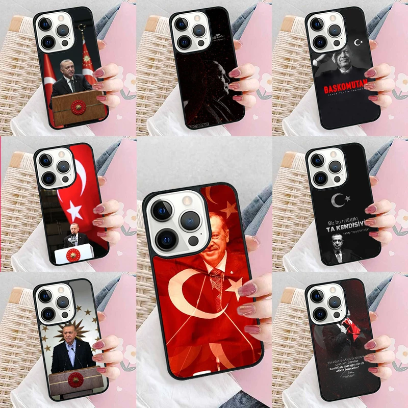 President Turkey Recep Tayyip Erdogan Phone Case Cover for iPhone 16 Promax 15 Pro 13 14 Plus 11 12 Mini XR XS MAX Coque