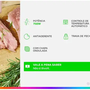 Sandwiche Mondial Fast Grill S -12 Schwarz 750W - 220 V 10 Hauptverkaufs -Sandwich und Grill - №3