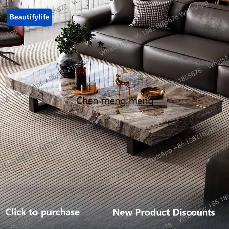 

Многофункциональный дизайнерский кофейный столик A56 в сером стиле, роскошный современный минималистичный журнальный столик для гостиной, мебель для салона