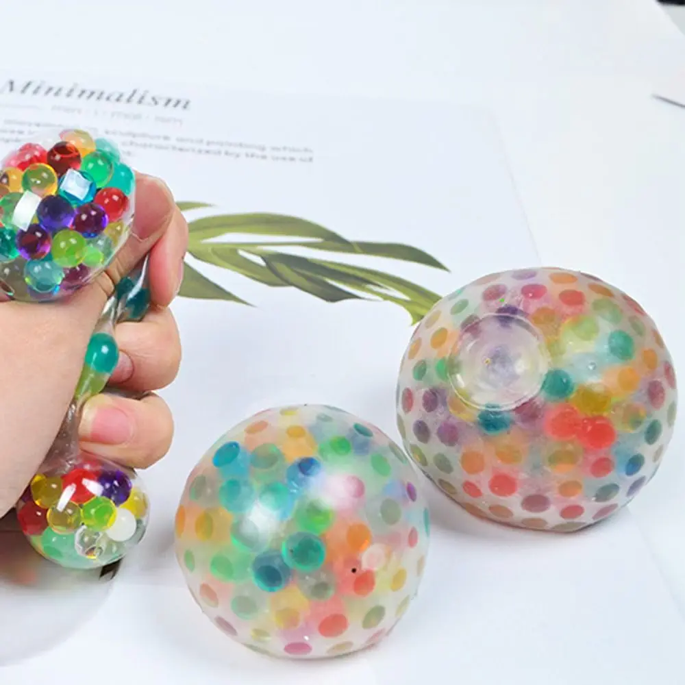 

Flexible Material Spongy Rainbow Ball Toy Slow Rebound Comfortable Touch Squeezable Ball Soft Squeeze Sensory Toy Office Worker