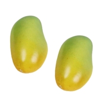 2pcs Artificial Mangoes for Home Kitchen Party Decoration Realistic Faux Fruit