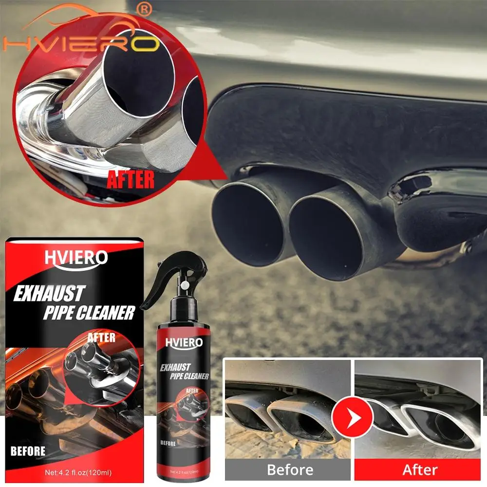 30ml 120ml Remover Rust Car Exhaust Pipe Anti-Rust Spray Metal Surface Cleaner Multi-Purpose Maintenance With Sponge Brush Clean