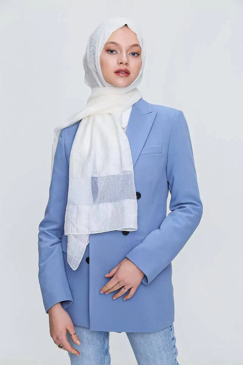 Miray New Pearl Shawl Off-White