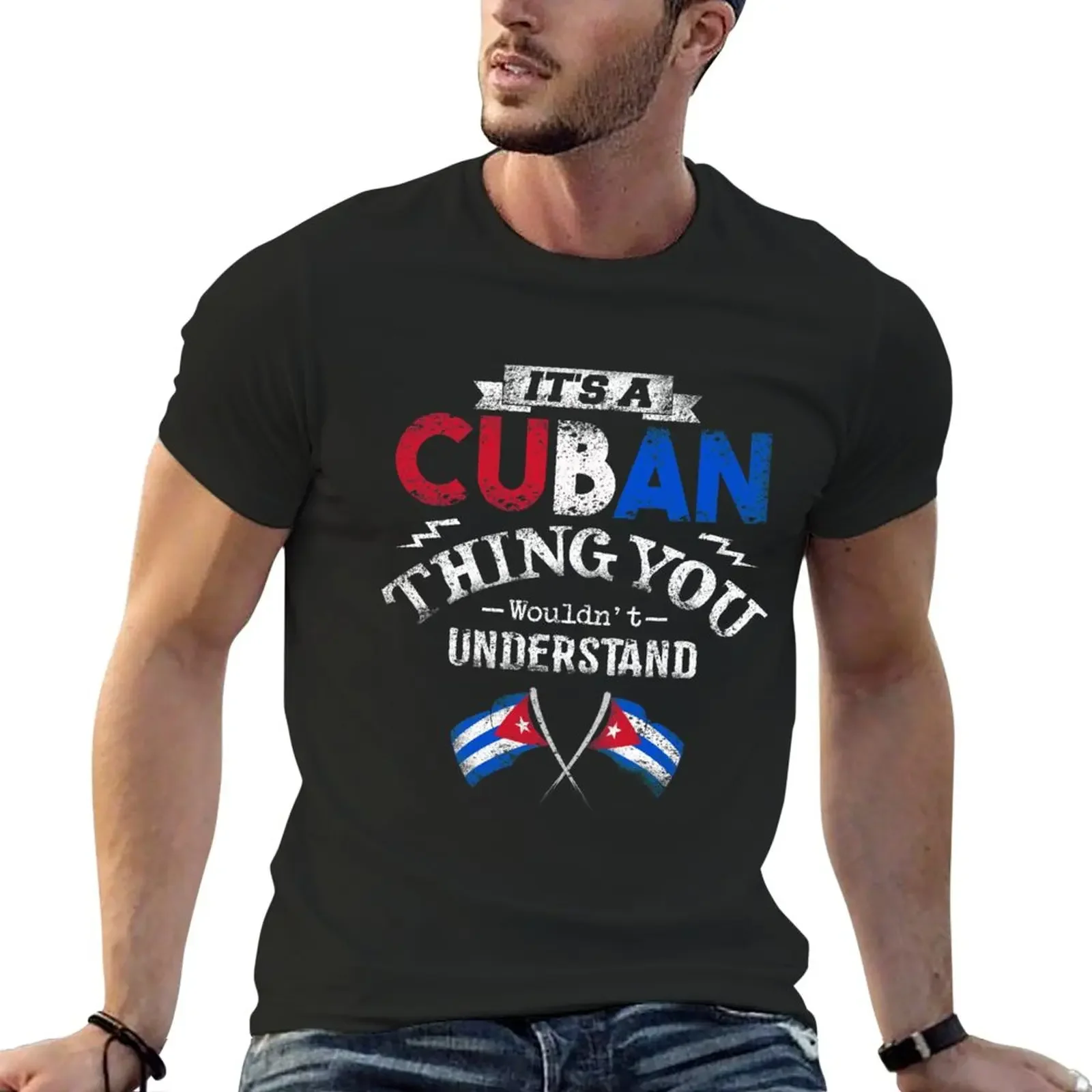 It's A Cuban Thing You Wouldn't Understand T-Shirt vintage blanks customs oversized t shirt men