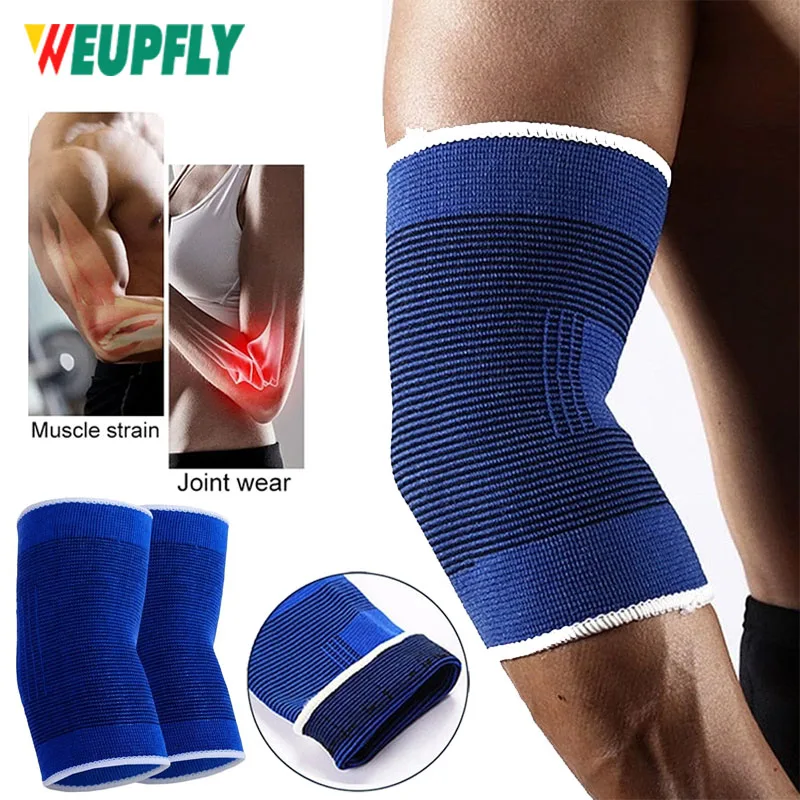 1 Pair Elbow Brace Knit Compression Elbow Sleeve Arm Brace Sleeve Gym Elbow Support for Men and Women Teen Weight Lifting Sports