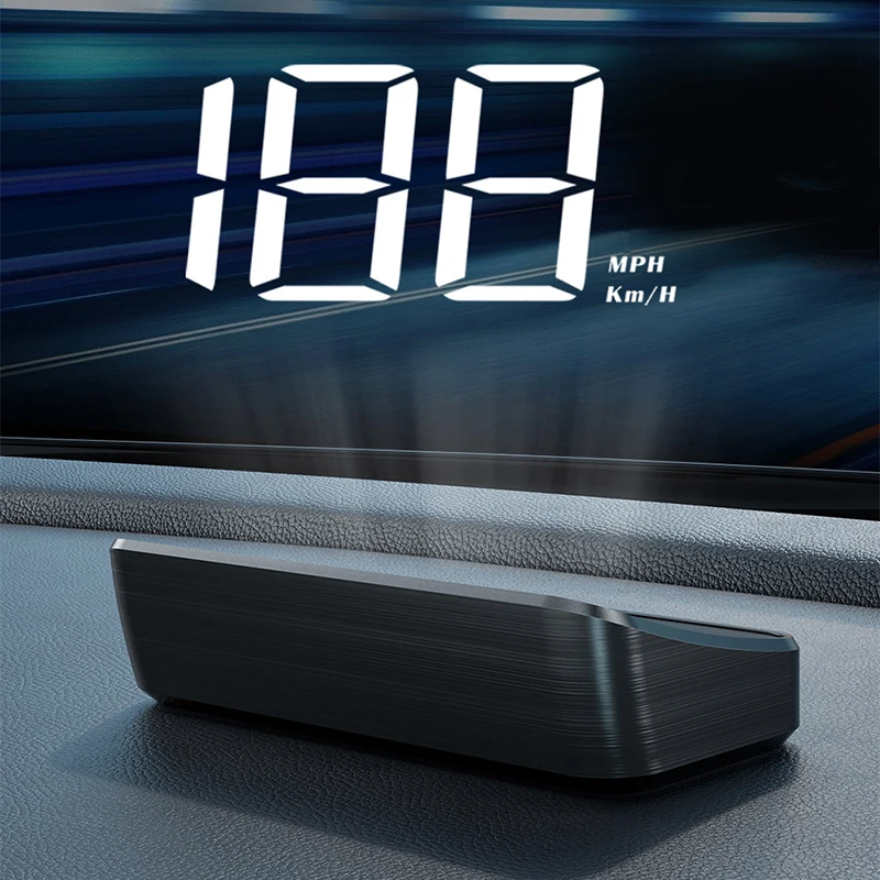 Car Speedometer HUD GPS Head Up Display Digital Speed Meter Windshield Projector For Vehicles Truck Auto Electronics Accessories