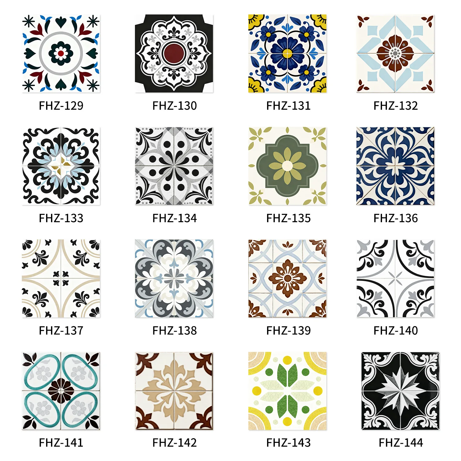29 Styles 10/15/20cm Retro Tile Wall Stickers For Bedroom Kitchen Renovation Decorative Adhesive Wall Sticker,Peel&Stick Decals