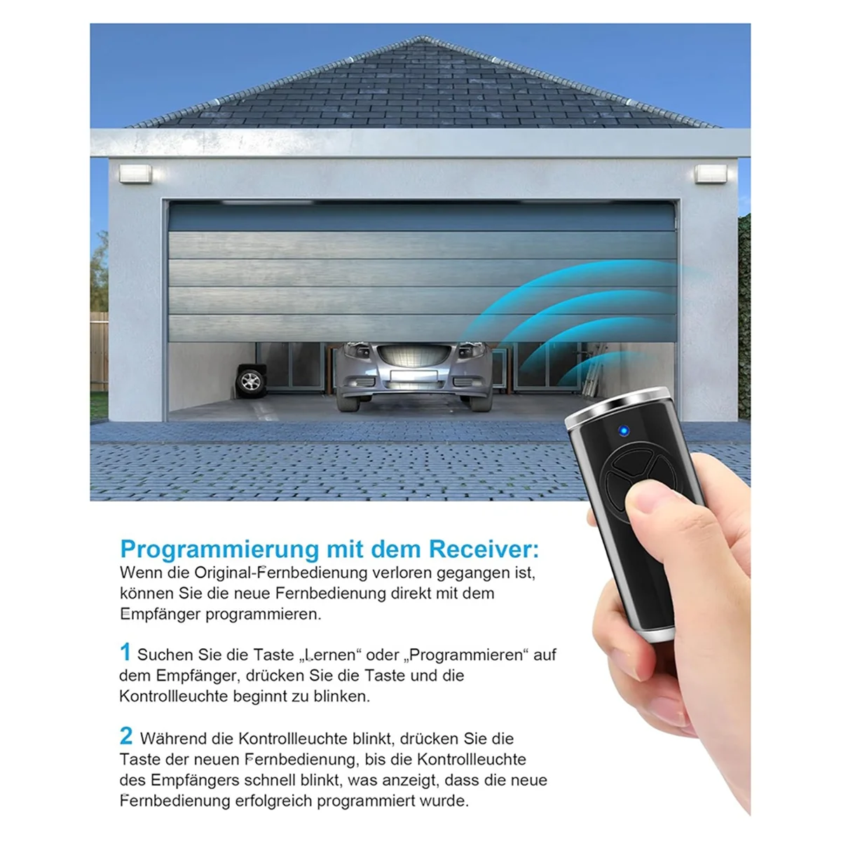 جهاز التحكم عن بعد لفتاحة المرآب RISEN 868 ميجا هرتز، 3 قطع لجهاز إرسال هورمان المحمول HSE2-868-BS، HSE-4-868-BS #2