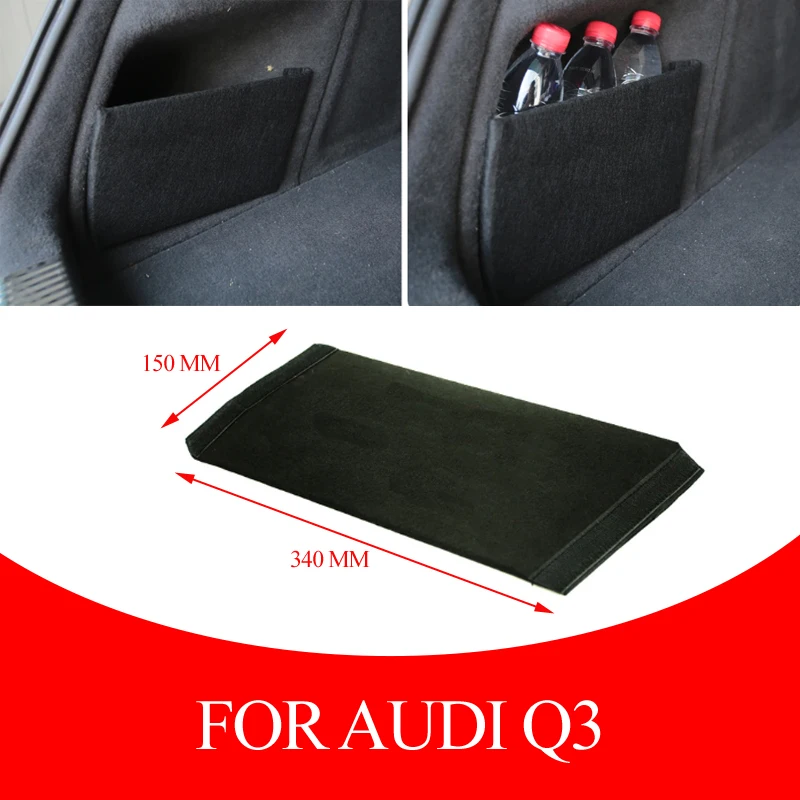 1 PCS/SET Auto Trunk Side Storage Organizer Board Partitions Plate Tail Box Shield for Audi Q3 (8U) 2011-2018 Car Accessories