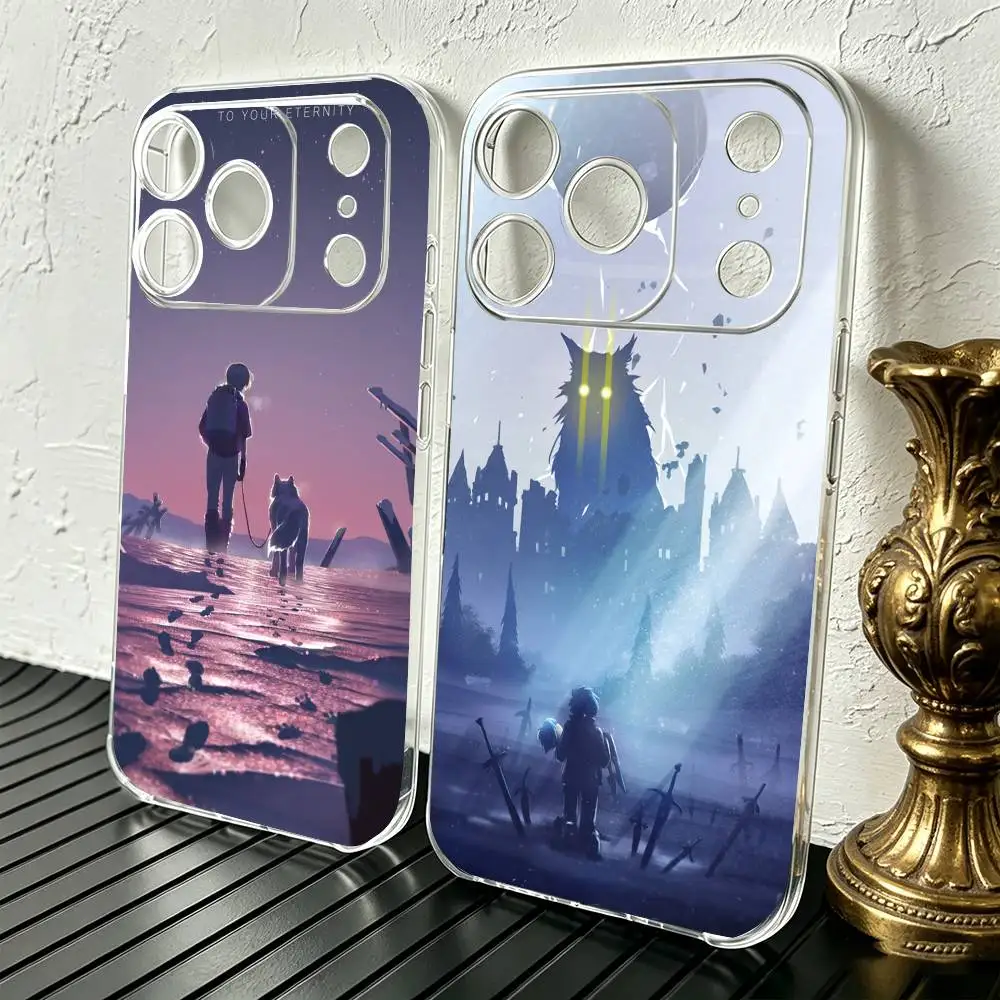 

Anime To Your Eternity Phone Case For iPhone 17 16 15 14 13 12 11 Mini Pro Max Plus Transparent Cover