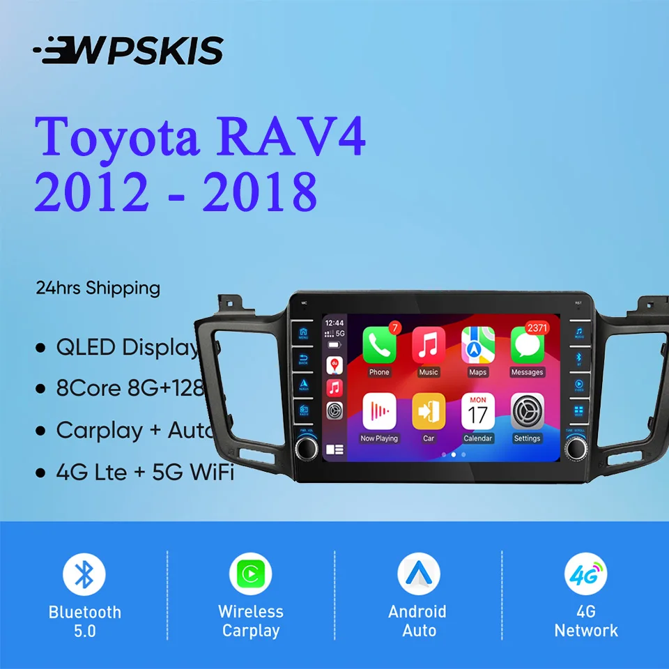 For Toyota RAV4 2012 - 2018 Car Auto Radio Video Audio Music Player Gps Navi Monitor Tape PC Tablet Entertainment system RDS DSP