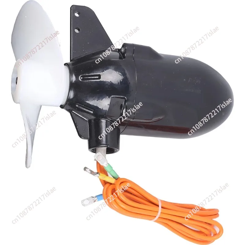 12-72V Brushless Underwater Propeller, Waterproof Electric Outboard Motor with Controller and Handle for Rubber Boat