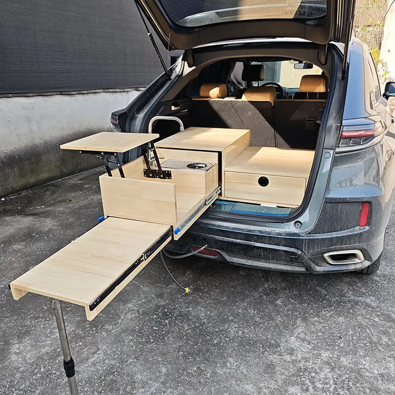 RV cabinets, self-driving tours, pulling skateboards, cooking, setting up stalls, coffee trucks, selling lemon tea