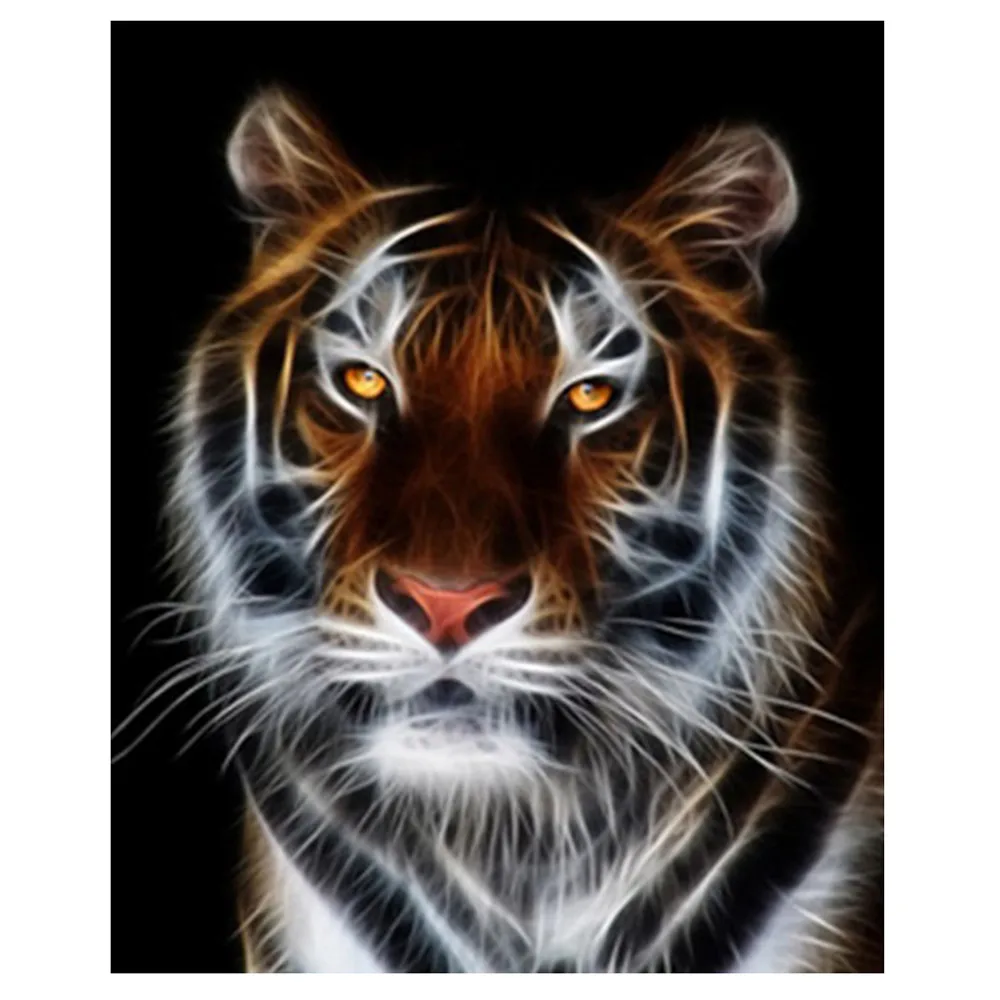 

5D Diy Diamond Painting Tiger Animal Crystal Rhinestone Paintings Portrait Diamond Embroidery Pictures for Living Room Wall Art