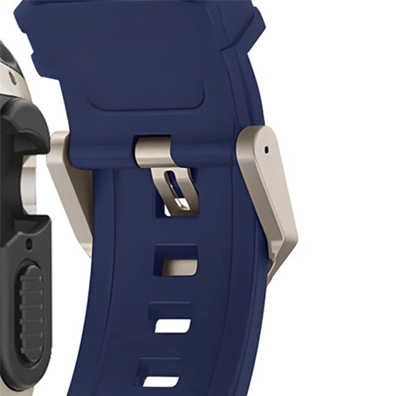 CS-For Watch 9 Ultra 49 مم غطاء حماية من مادة TPU بسوار من السيليكون ومجموعة حافظة ساعة مضادة للسقوط