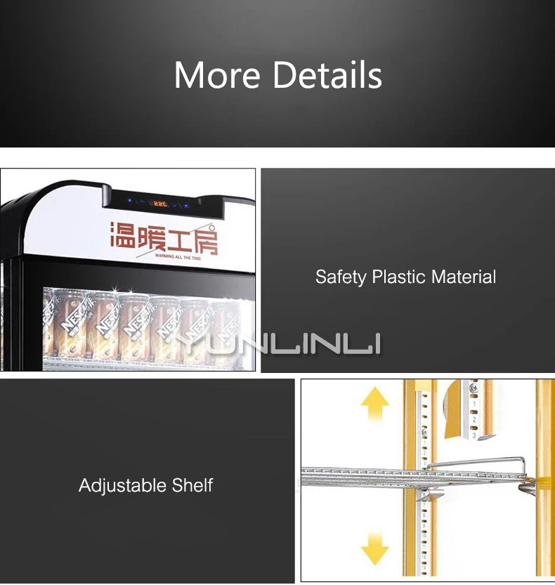 상업용 단열 가열 캐비닛 디스플레이 홀더 음료 쇼케이스 보온 박스 음료 캐비닛