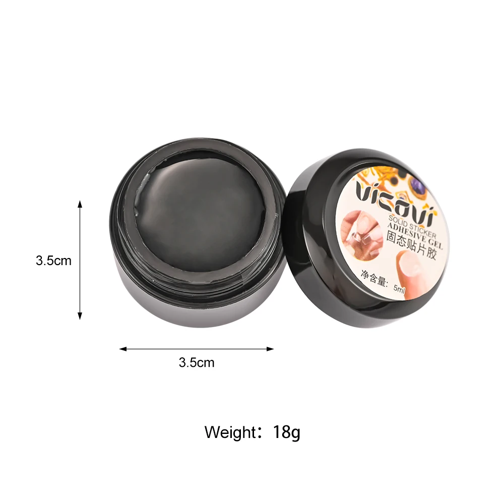 1/5Pcs Solid เล็บ Patch เจลสําหรับวางเคล็ดลับเล็บปลอม/Rhinestones เล็บเจล Strong กาว UV Nail Art EXTENSION กาว