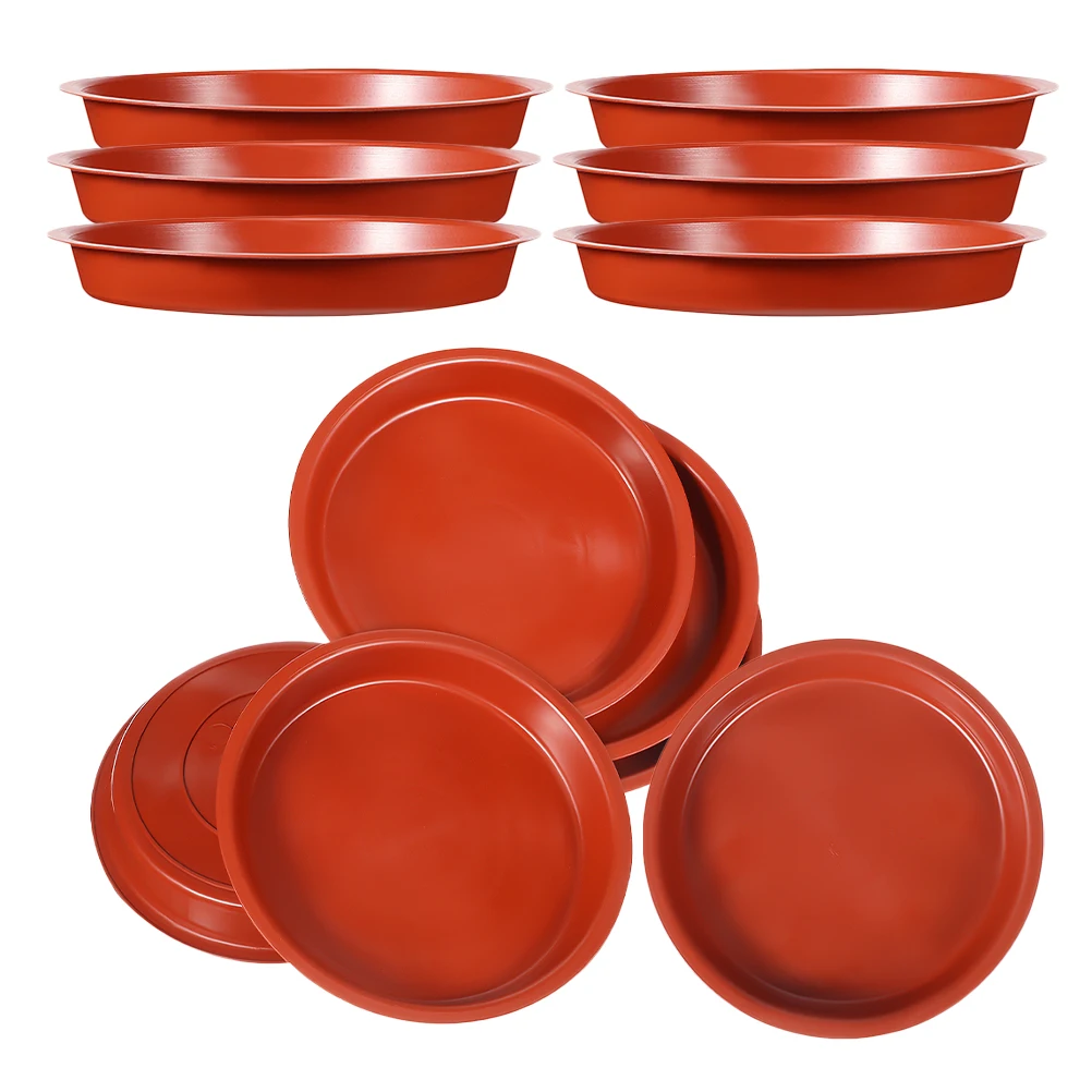 

20pcs Round Plant Saucers Durable Materials Prevent Water Flow Flower Pot Tray Bonsai Plants Water Catcher