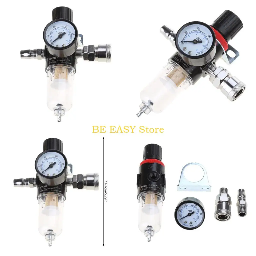 

E28F Фильтр-регулятор влагоуловителя с манометром Водомасляный сепаратор