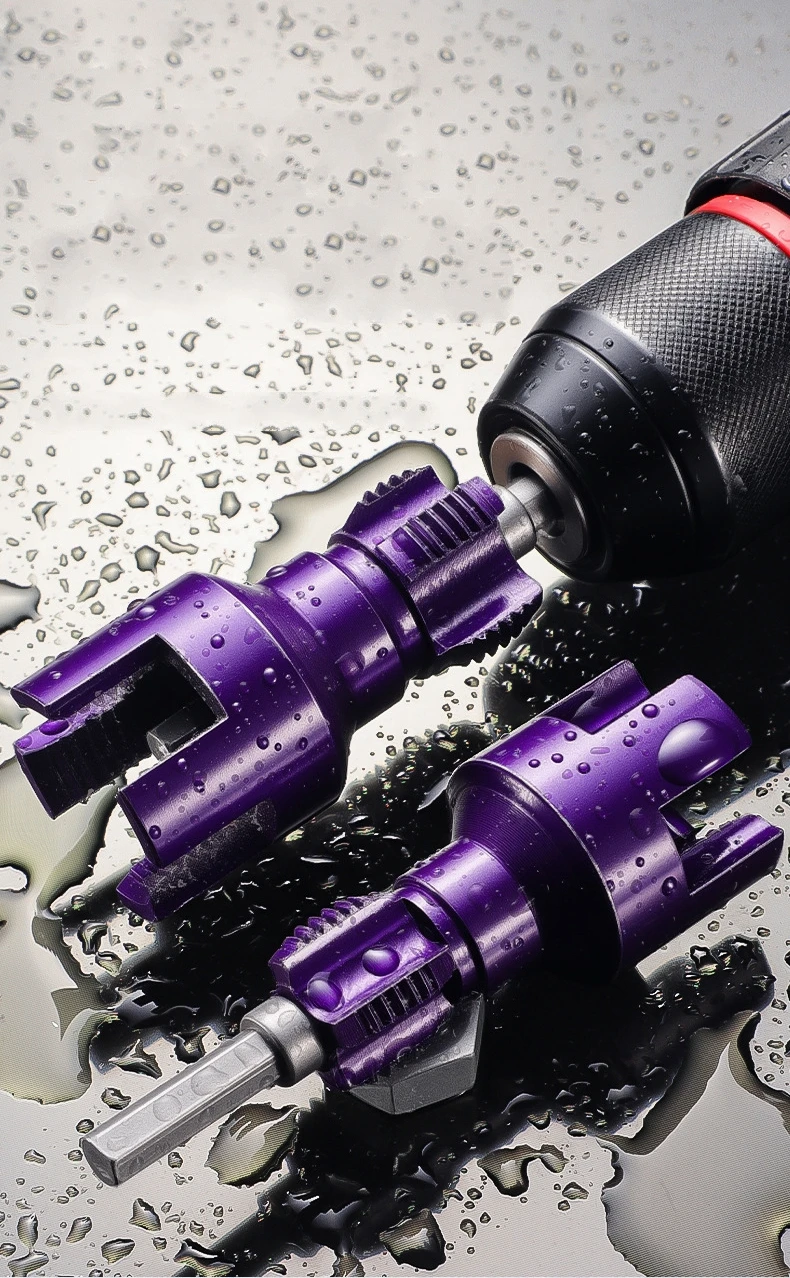 Herramienta para roscar tubos, vástago hexagonal con grifos y troqueles para corte de roscas, herramienta para roscar tubos internos y externos integrados