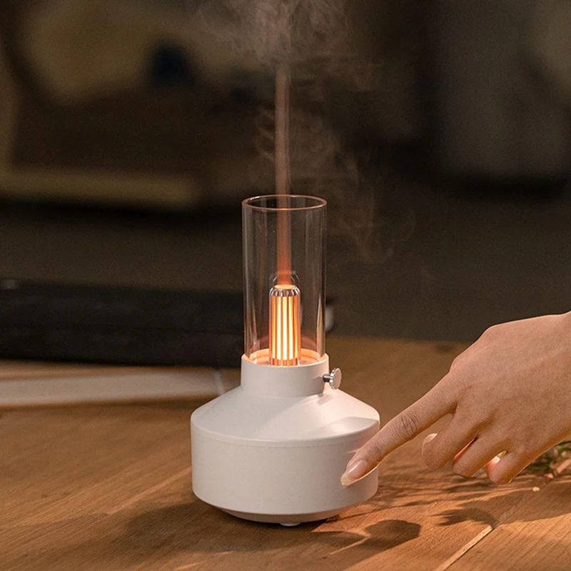 Światło Retro dyfuzor niezbędny żarnikowa lampka nocna LED 150Ml nawilżacz powietrza pracuje 5-8 godzin w domu