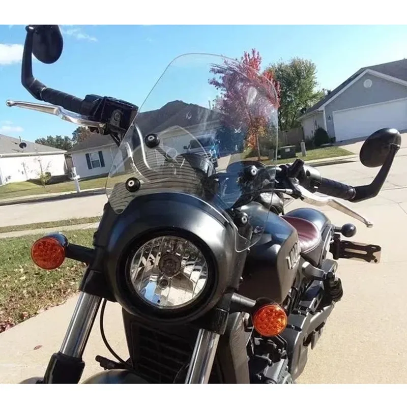 

Лобовое стекло мотоцикла с дефлектором ветра для Indian Scout Bobber 2018-2024, аксессуары